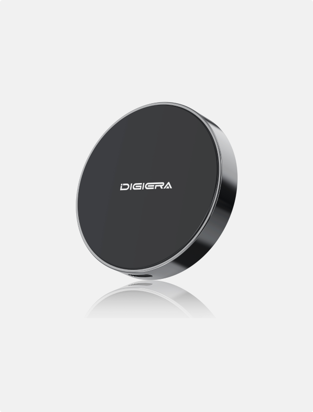 Compact magnetic portable SSD with USB Type-C interface, ideal for fast file transfers and device compatibility.